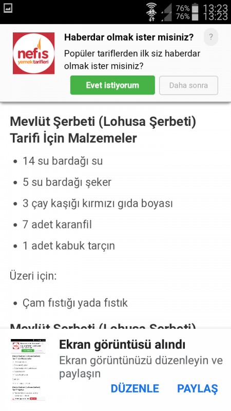 Lohusa Serbeti Tarifi Nasil Yapilir Yemek Com